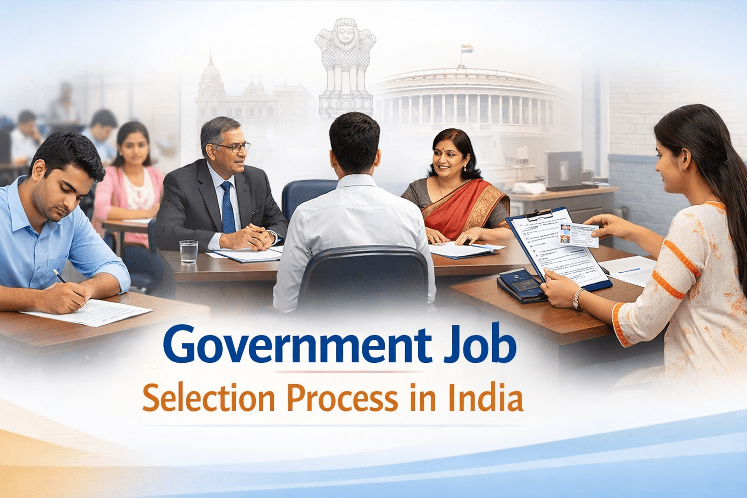government job selection process in india