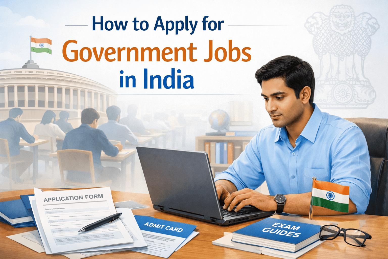 how to apply for government jobs in india