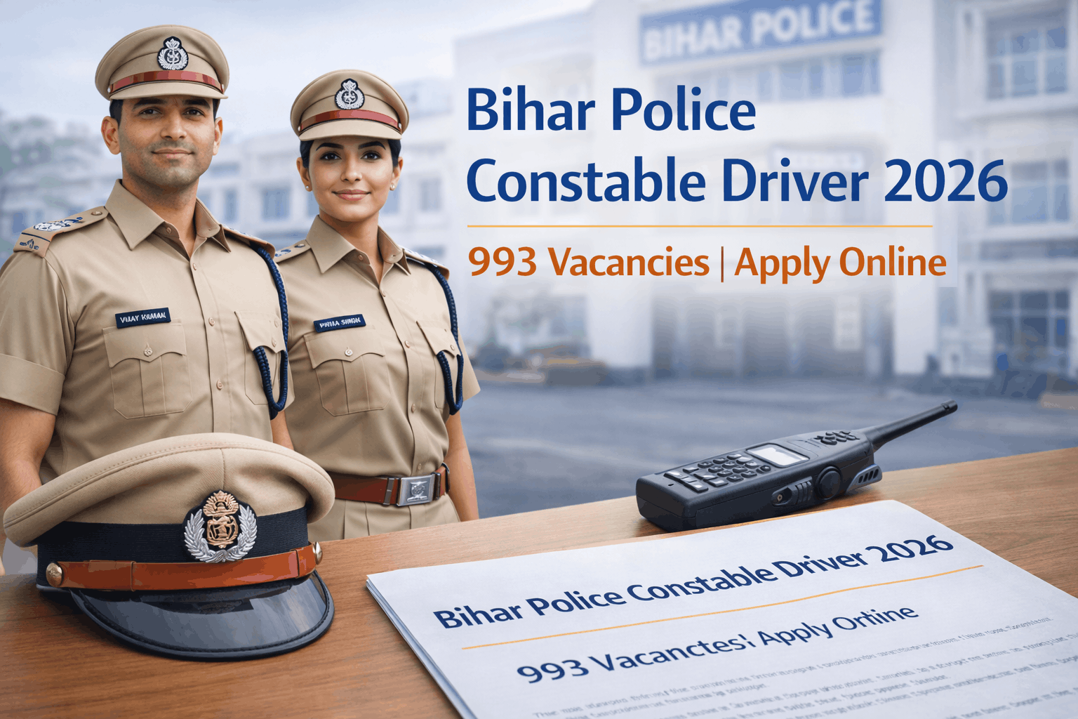 Bihar Police Recruitment 2026 – 21,391 Constable Posts | ₹21,700–69,100 Salary | Apply Online