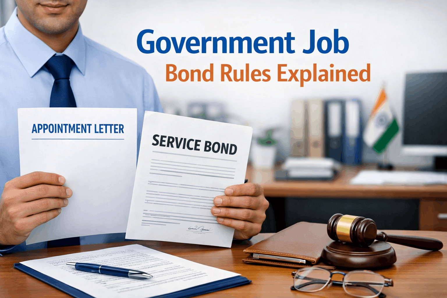 Government job bond rules in India—service bond, penalty and exit process