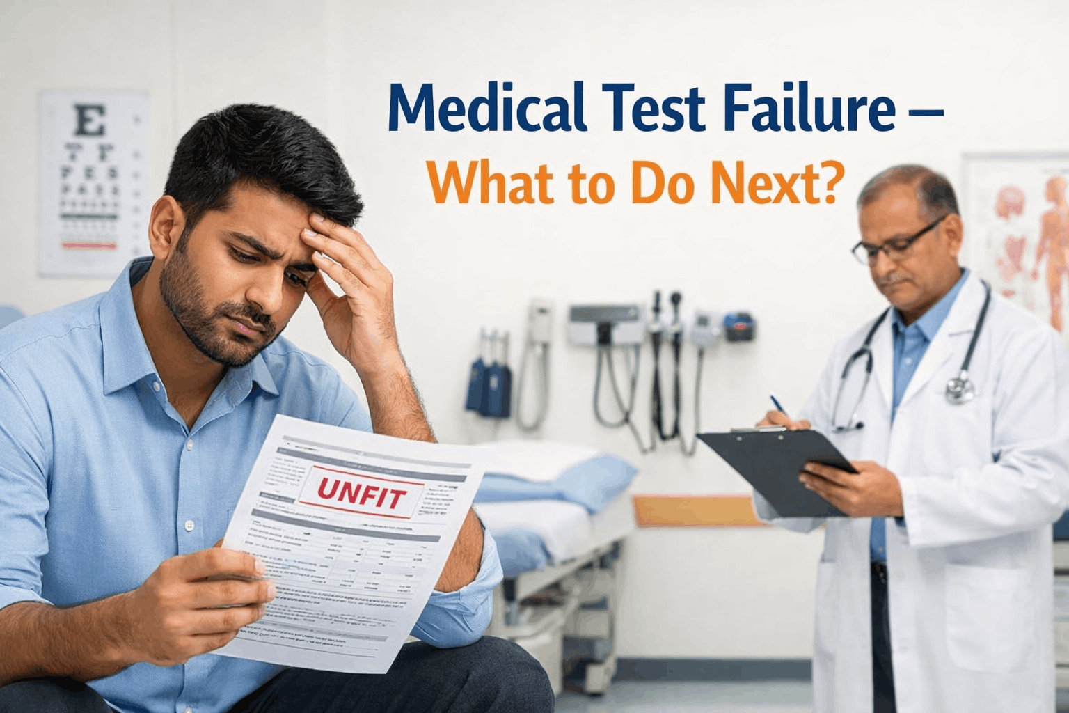 Medical test failure in government jobs and re-medical process explained