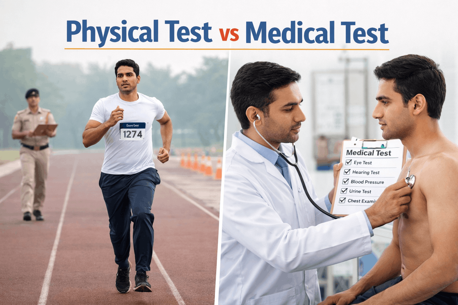 Physical Test vs Medical Test in Government Jobs – Key Differences, Rules & Selection Impact (2026)