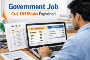 government job cut off marks
