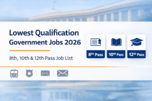 lowest qualification government jobs 2026