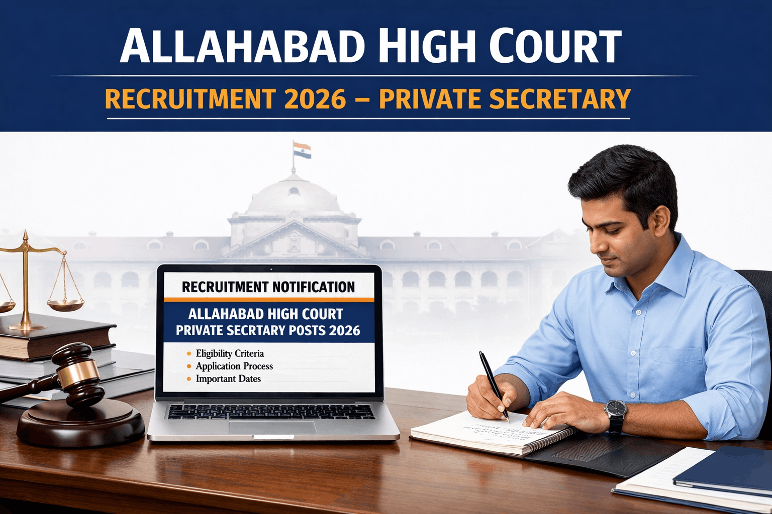 Allahabad High Court Private Secretary Recruitment 2026 notification – eligibility, salary and exam details