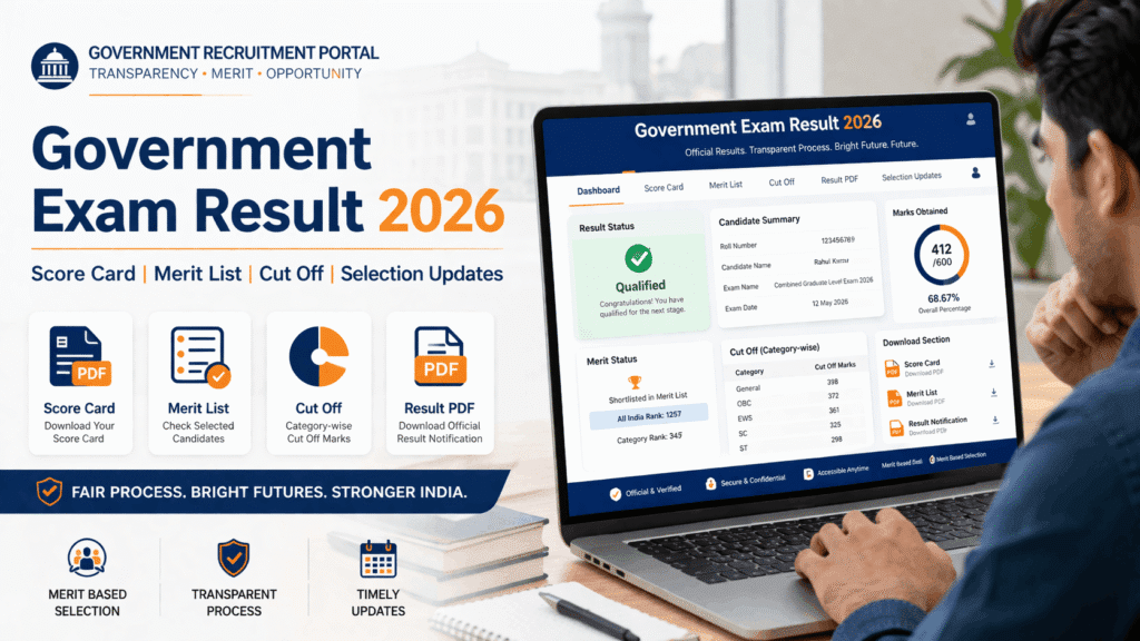 Government Exam Result 2026 Latest Sarkari Results Merit List Cut government-exam-result-2026-latest-sarkari-results-merit-list-cut