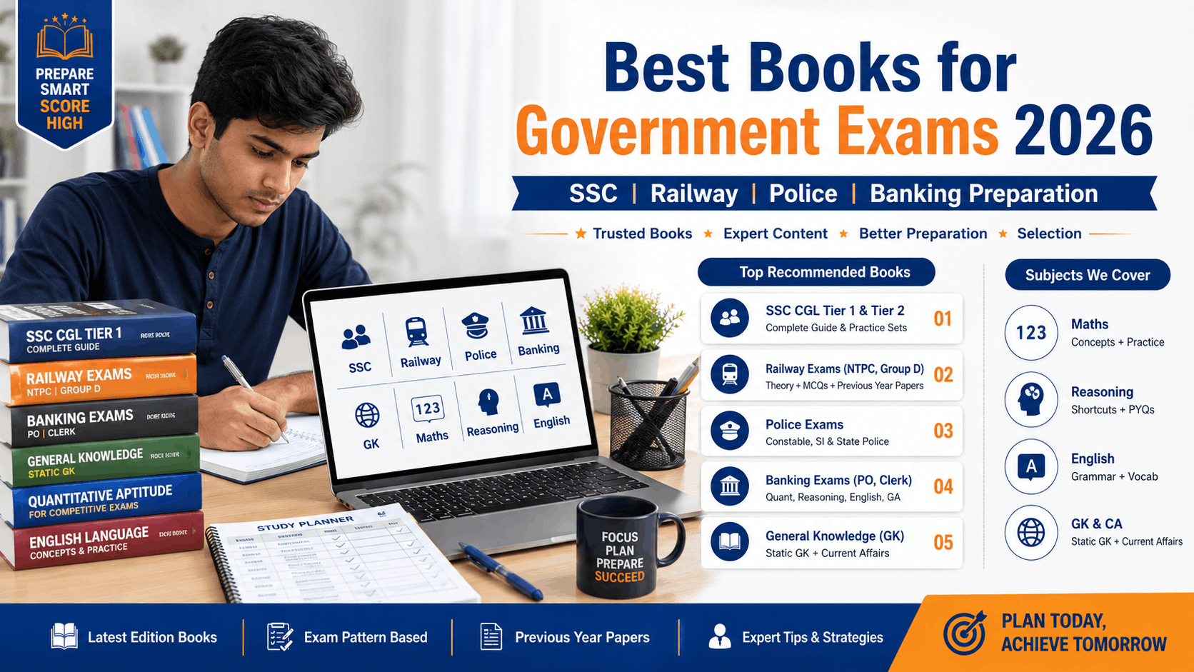 Best Books for Government Exams 2026