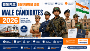 10th Pass Government Jobs for Male Candidates 2026